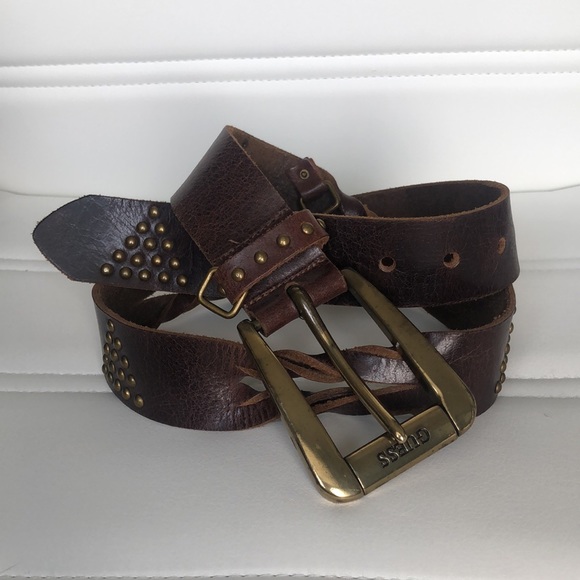 Guess Vintage Genuine Leather Belt, Size Small - Picture 1 of 5